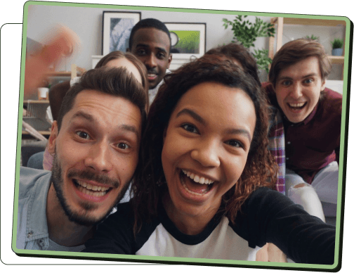 Friends enjoying outdoor activities