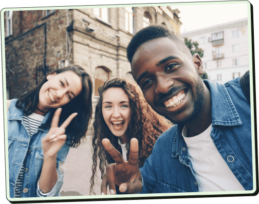 Group photo of friends